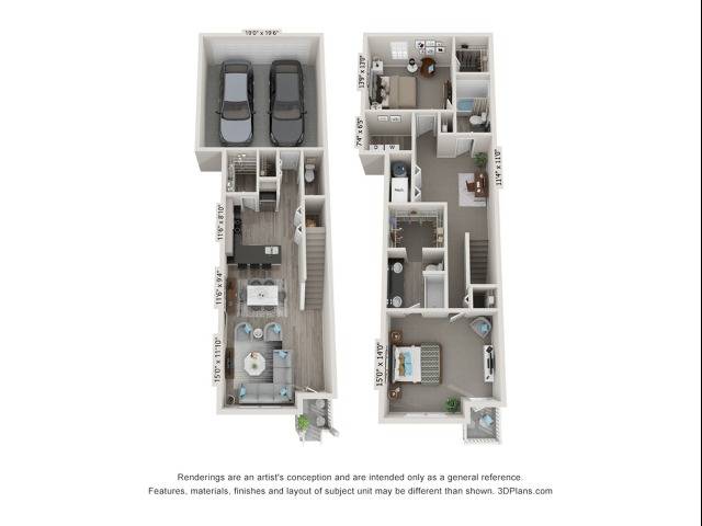 Bristol 2 Bedroom Townhome