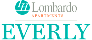 Elegant logo featuring Lombardo Apartments Everly, emphasizing modern and stylish living.