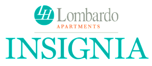Elegant Lombardo Apartments Insignia logo with a modern and stylish design.