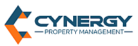 Dynamic Cynergy Property Management logo with bold geometric design, symbolizing innovation and excellence.