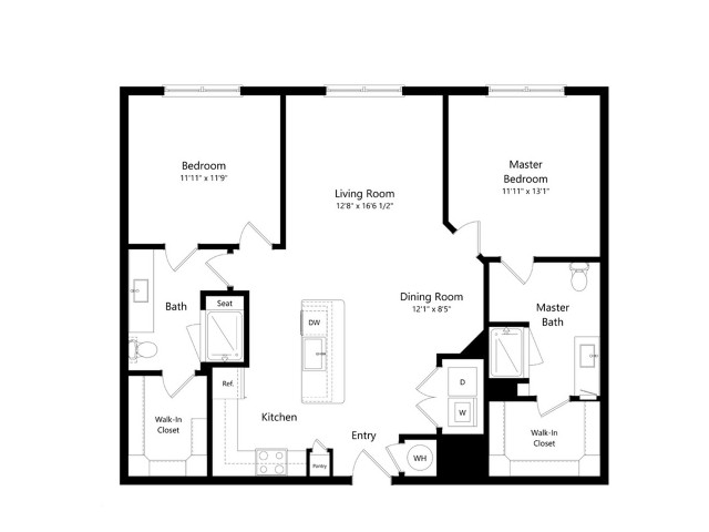 B2-HC | 2 bed 2 bath | from 1178 square feet
