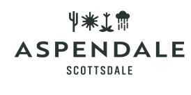 Aspendale Scottsdale logo with iconic desert and nature symbols in a sleek, modern design.