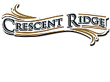 Elegant Crescent Ridge logo with stylish curves and bold lettering.
