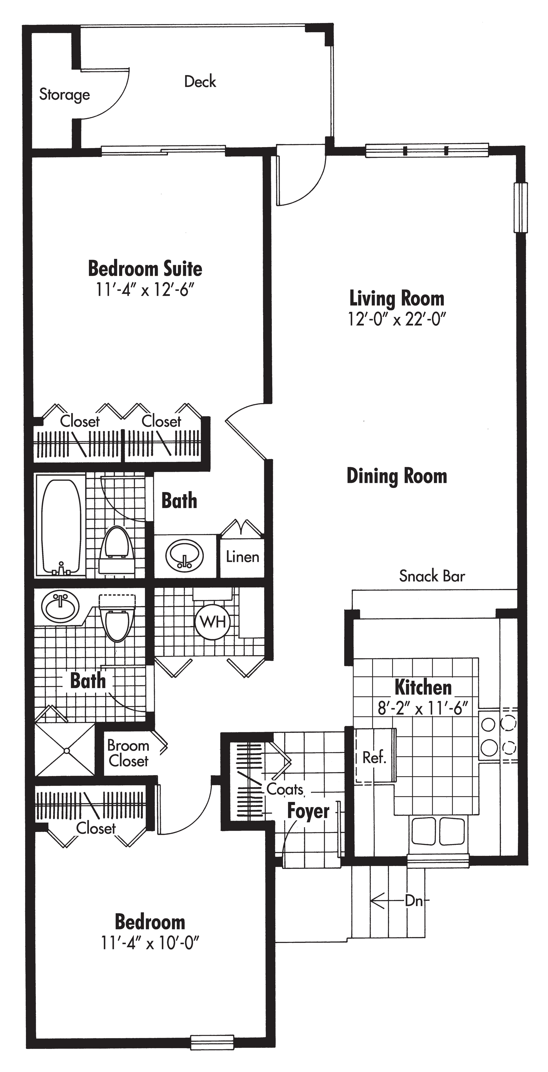 Cedar 2 Bed Apartment Harbour Ridge Apartments