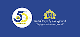 Celebrating 50 years logo for United Property Management in striking blue and gold, emphasizing 'Paying attention to every detail.'