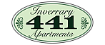 Elegant logo of Inverrary 441 Apartments in a stylish green oval design, reflecting a welcoming and sophisticated residential community.