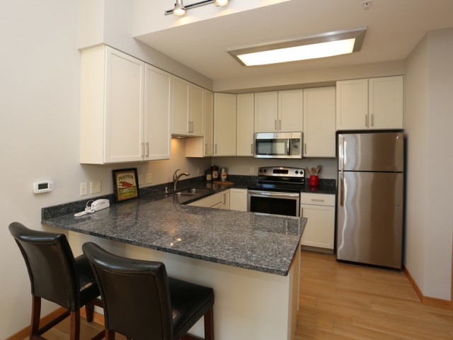 The Lux Apartments Furnished Apartment Kitchen