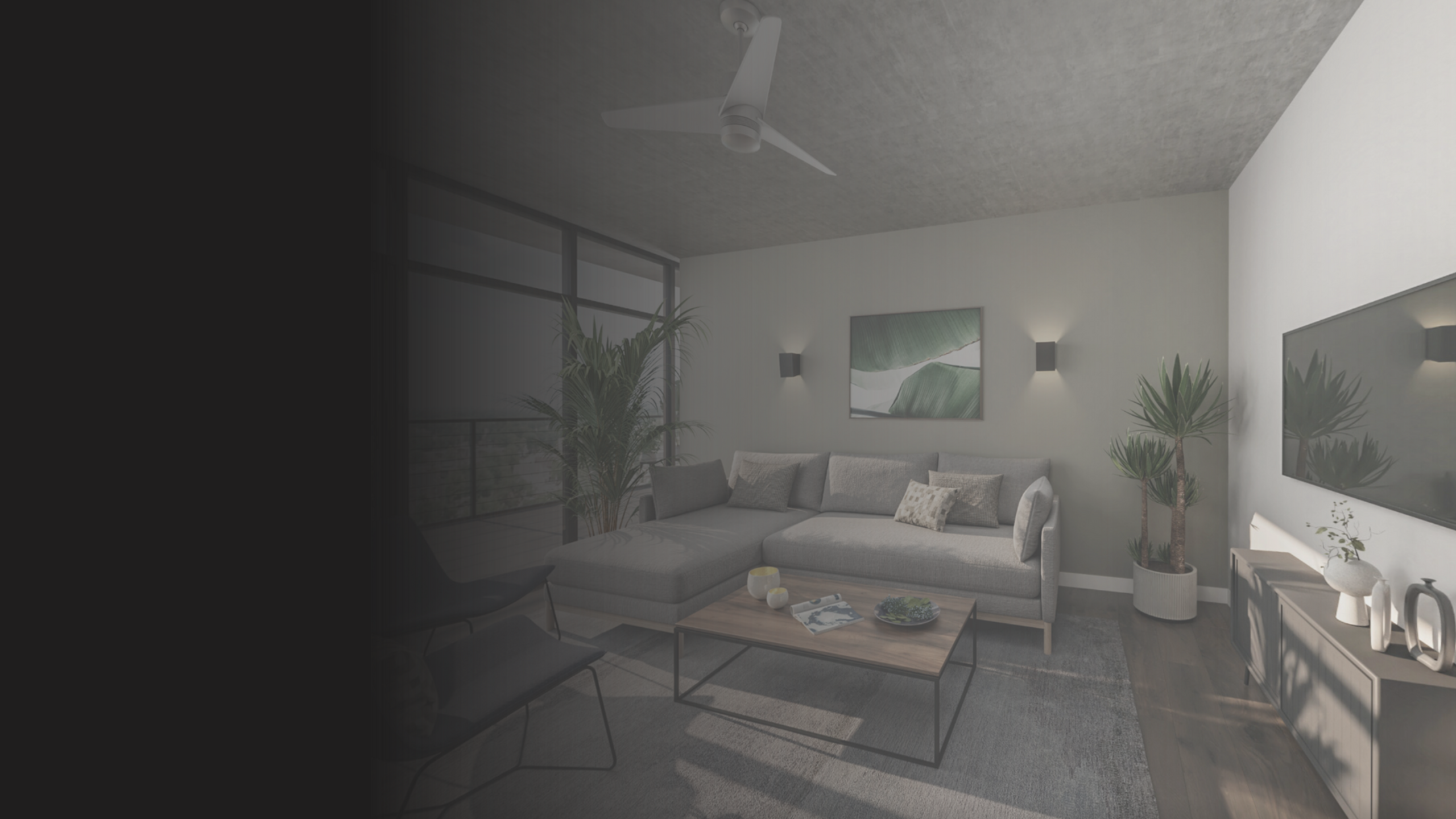 rendering of the 6nineteen unit common area