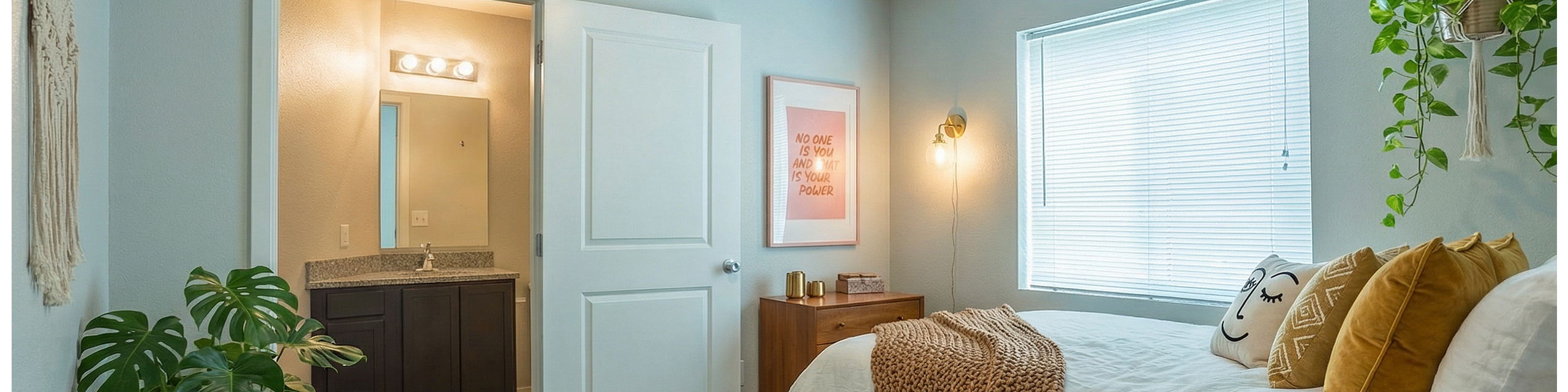 bedroom + bathroom