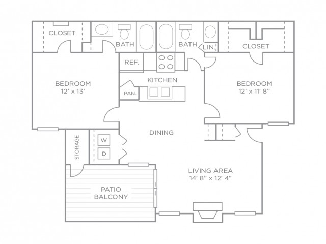 Two Bedroom Premiere Terrace-Renovated