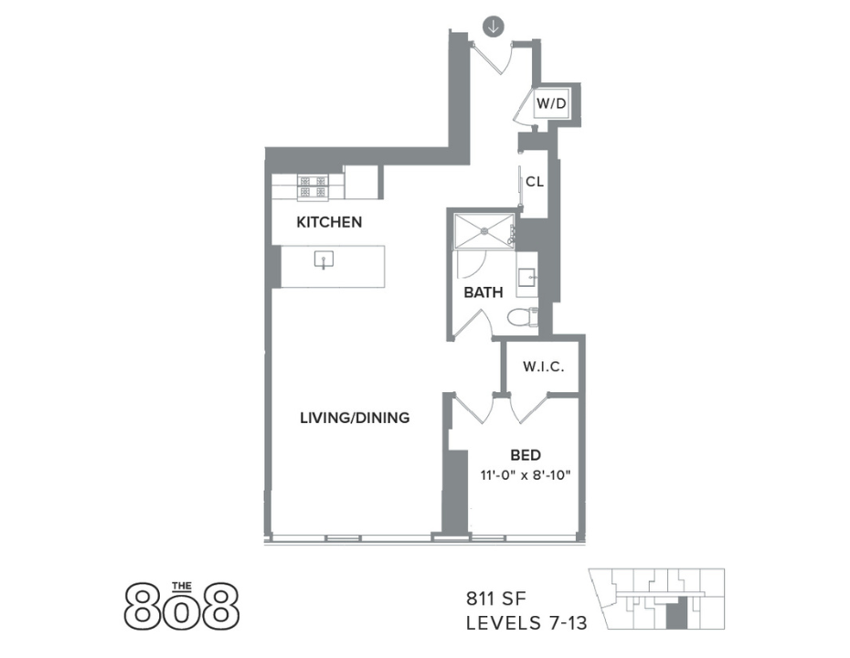 1 Bed 1 Bath-XL