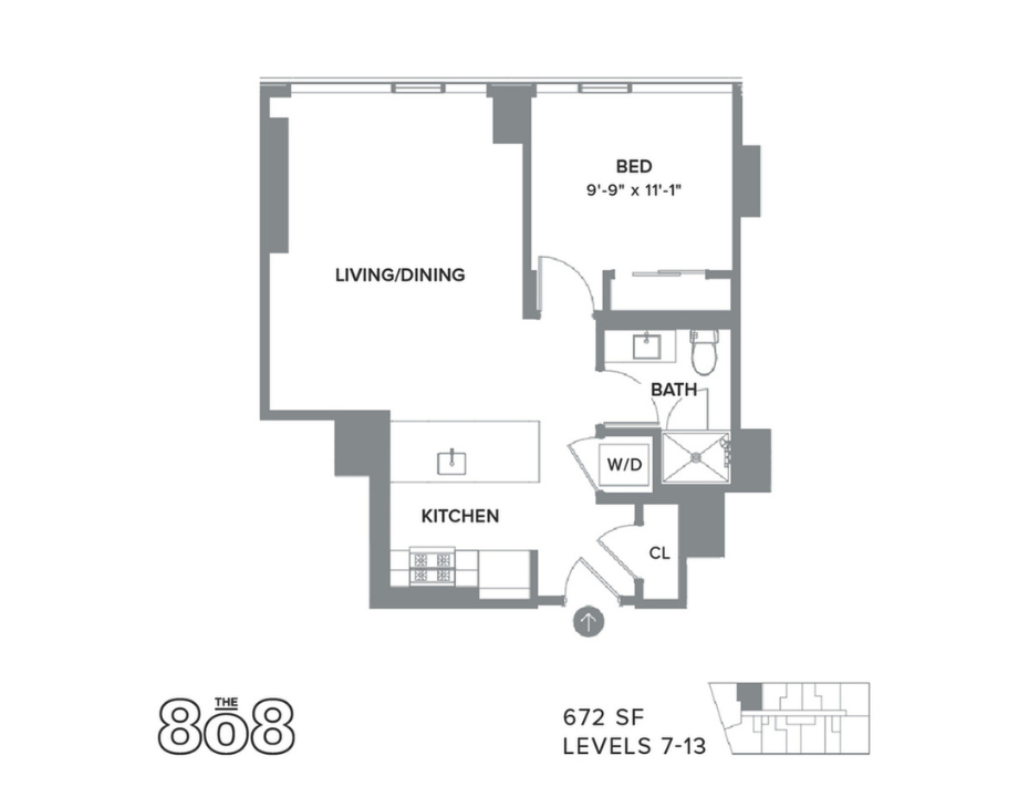 1 Bed 1 Bath