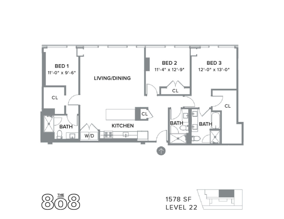 3 Bed 3 Bath Penthouse_floor_plan
