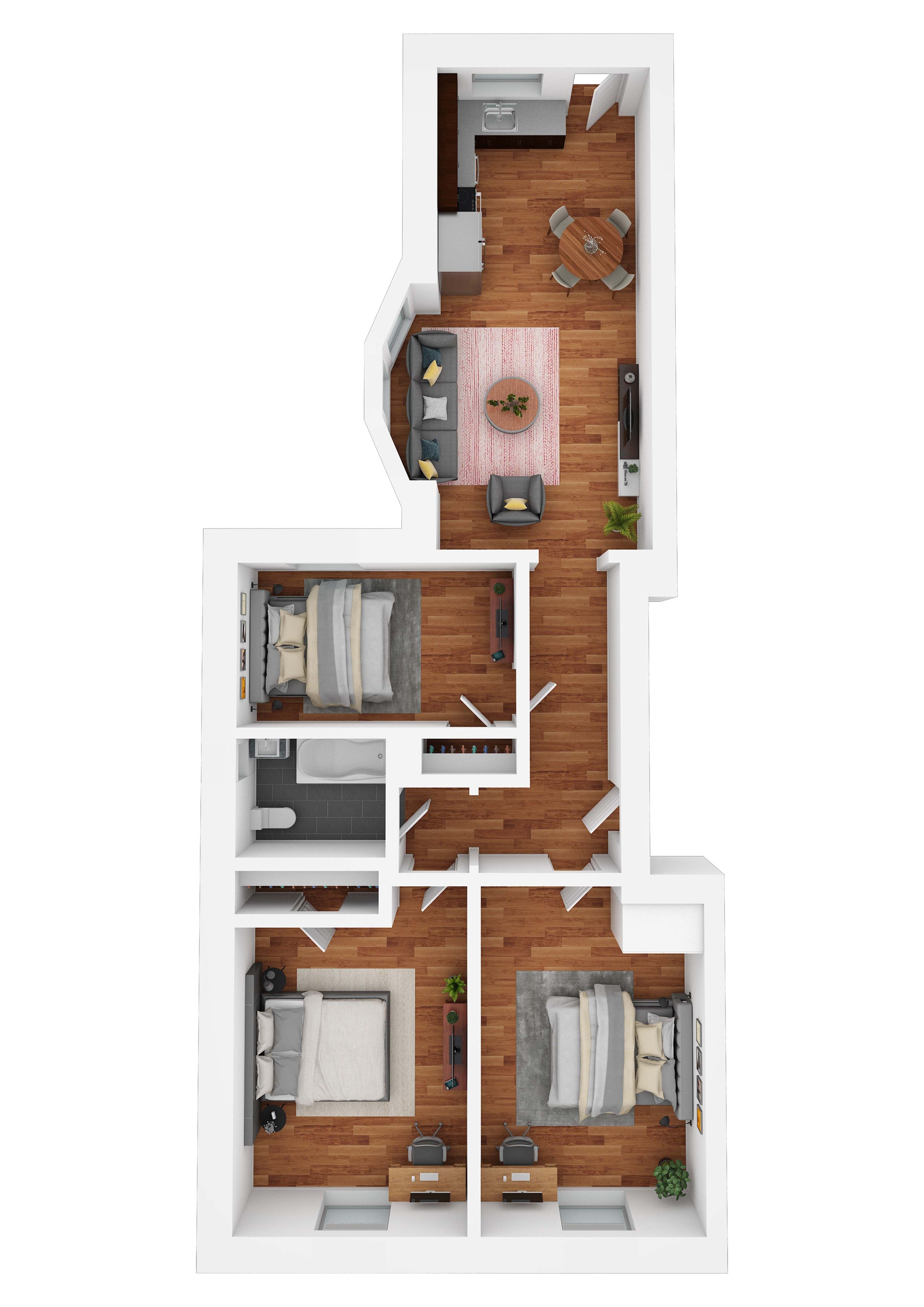 3 BR B1_floor_plan