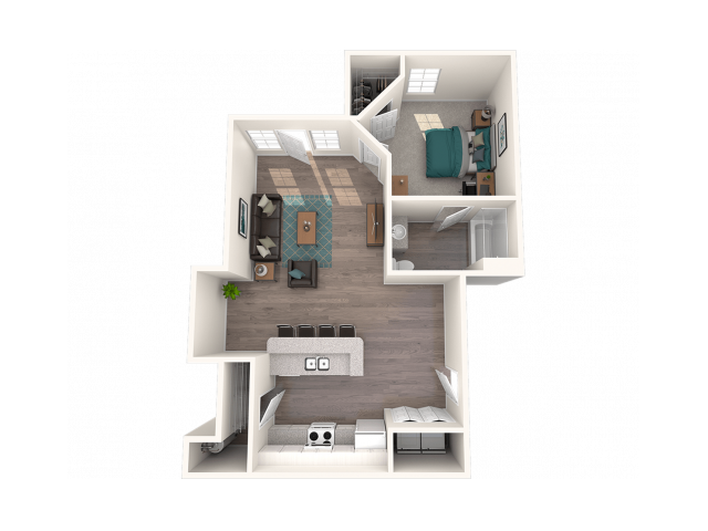 1 Bed 1 Bath_floor_plan