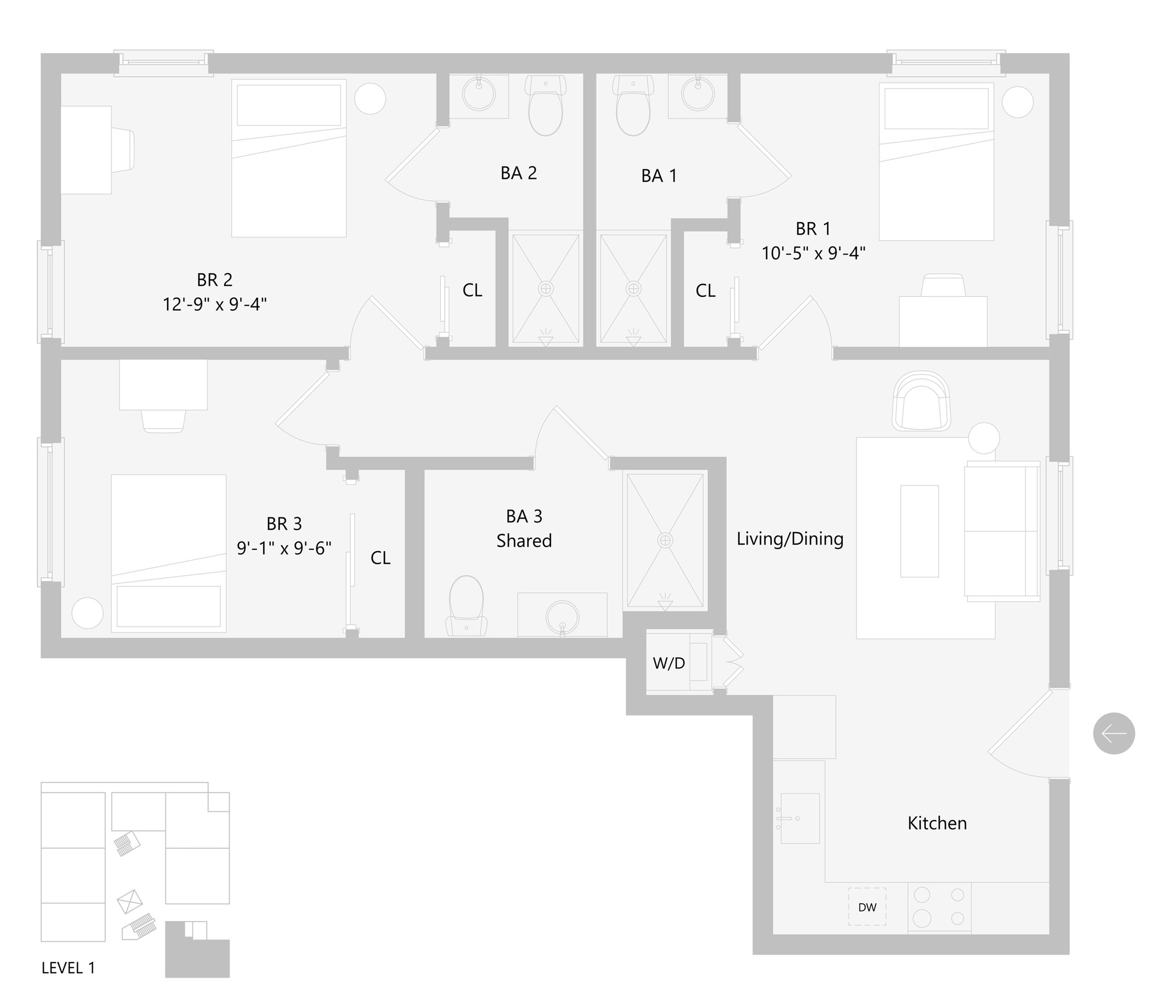 3X3B_floor_plan