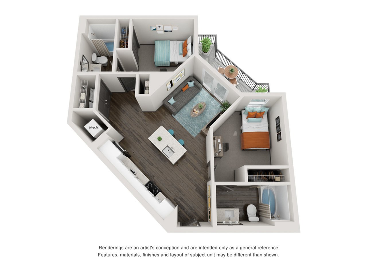 2x2 C_floor_plan