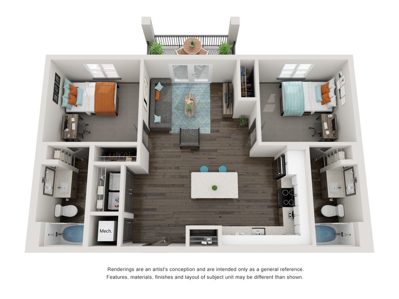 2x2 E_floor_plan