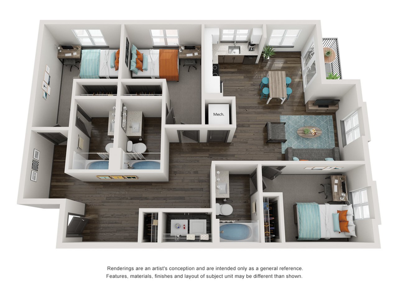 3x3 C_floor_plan