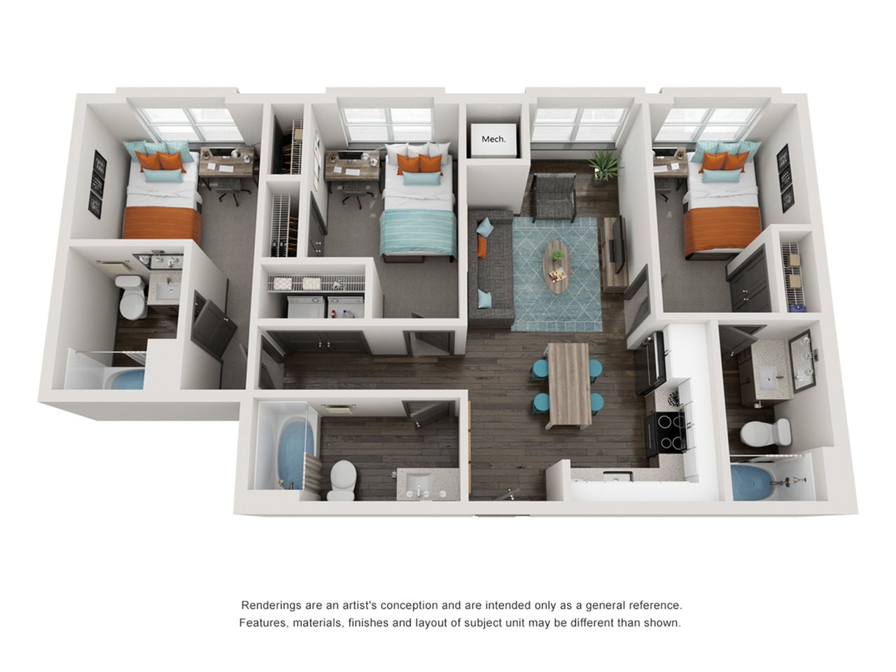 3x3 D_floor_plan