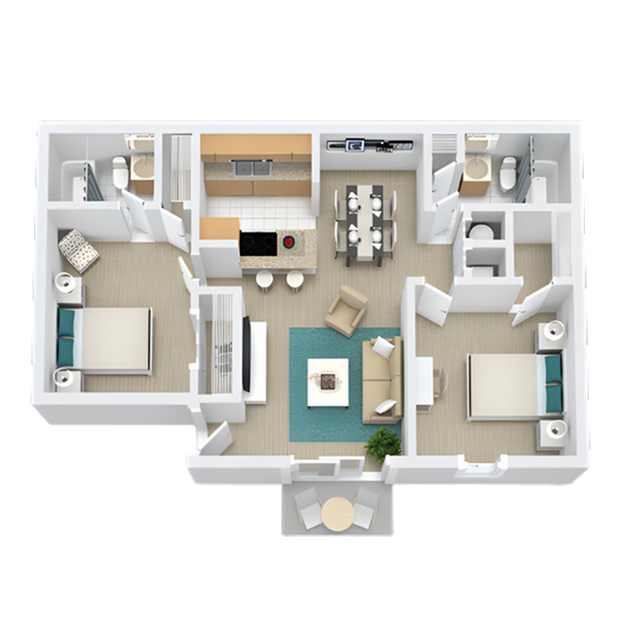 2x2 B1_floor_plan