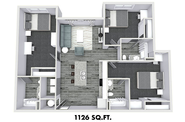 3Bed / 3Bath