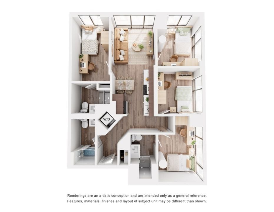 D1 Private Bedroom_floor_plan
