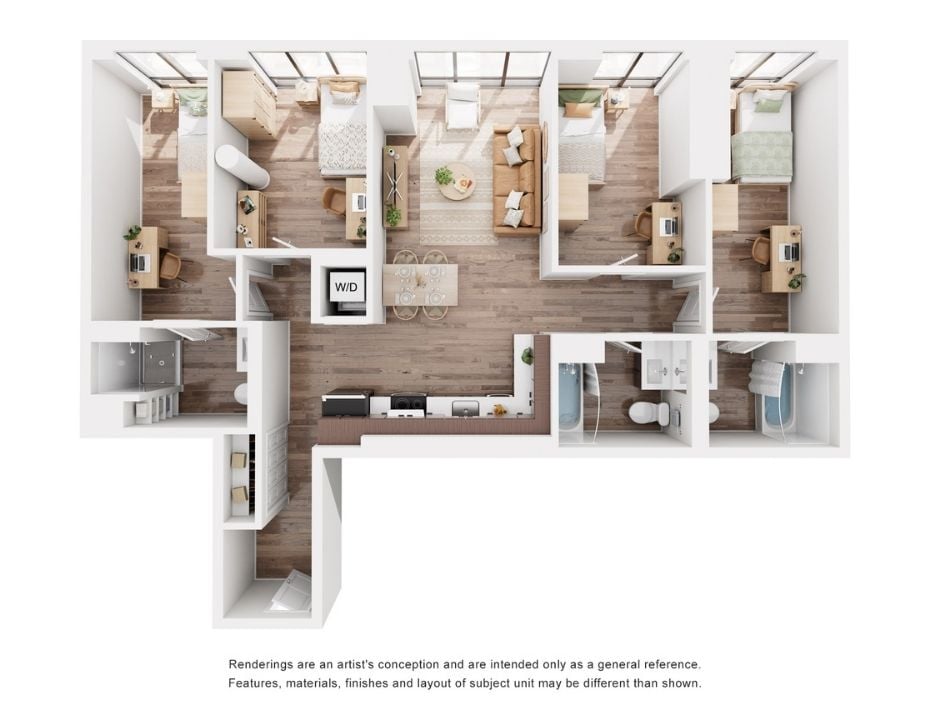 D4 Private Bedroom_floor_plan