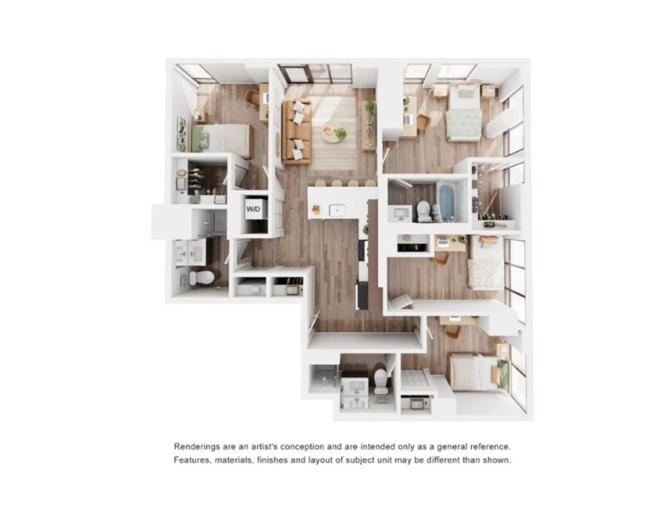 D6 Private Bedroom_floor_plan