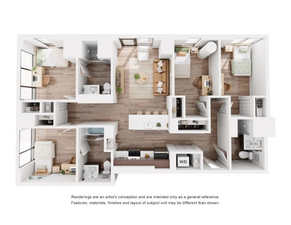D5 Private Bedroom_floor_plan