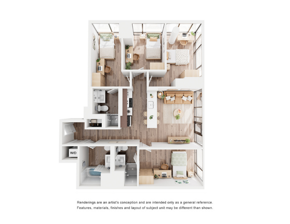 D2 Private Bedroom_floor_plan