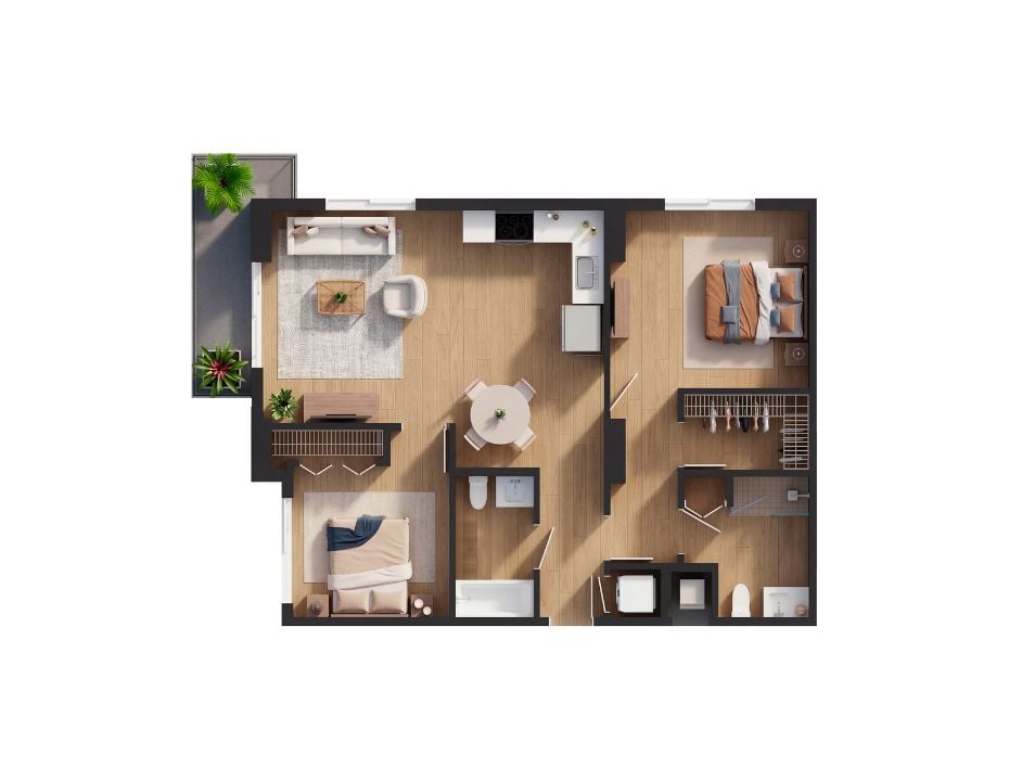 B2 floor plan