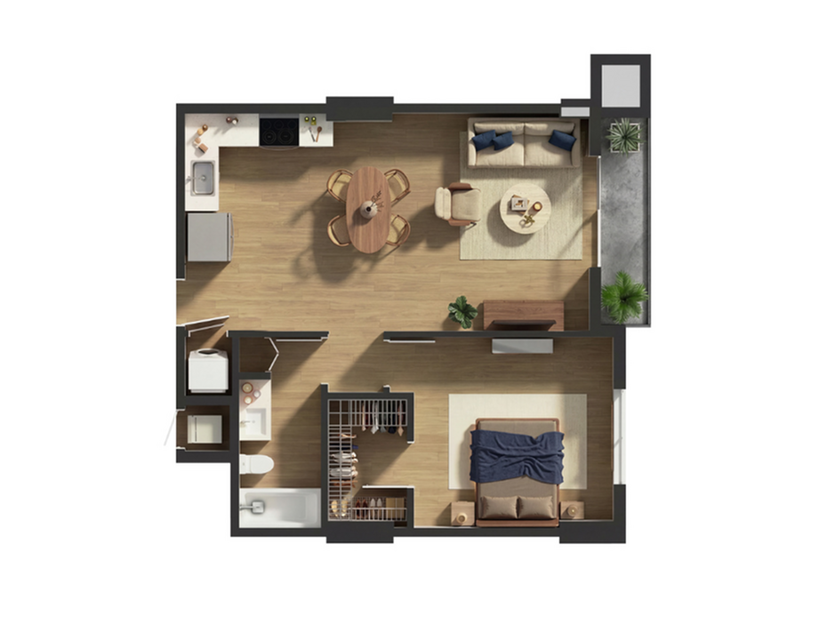 A2 floor plan