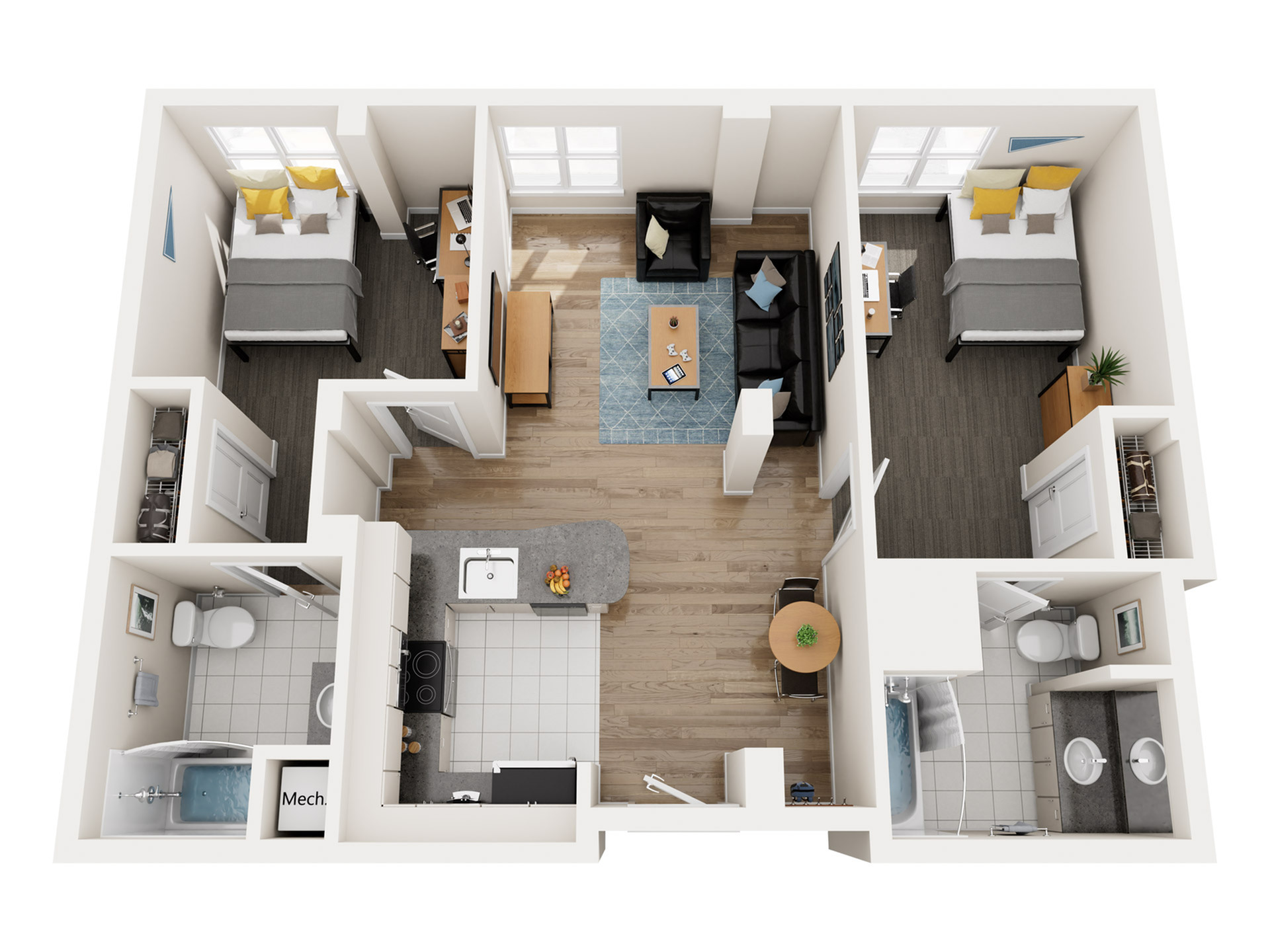 2x2 Standard_floor_plan