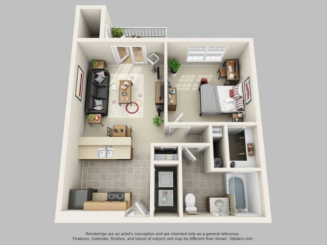 1x1 Alumni Furnished
