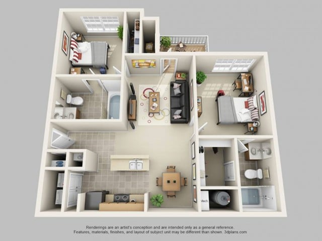 2x2 Doctorate Furnished