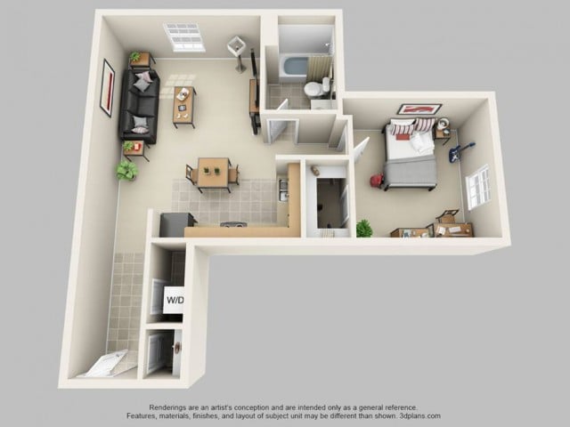 1x1 Masters Unfurnished