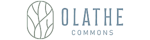 Elegant logo of Olathe Commons featuring stylish abstract design.