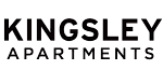 Elegant Kingsley Apartments logo featuring a modern, stylized compass design, exuding luxury and sophistication.