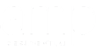 Sleek AMP Residential logo with a modern and stylish design on a dark textured background.