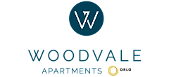 Elegant Woodvale Apartments logo with a modern design, showcasing a sophisticated brand identity.