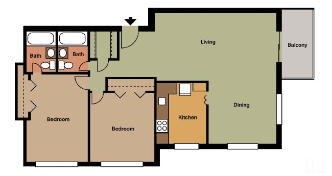 two bedroom