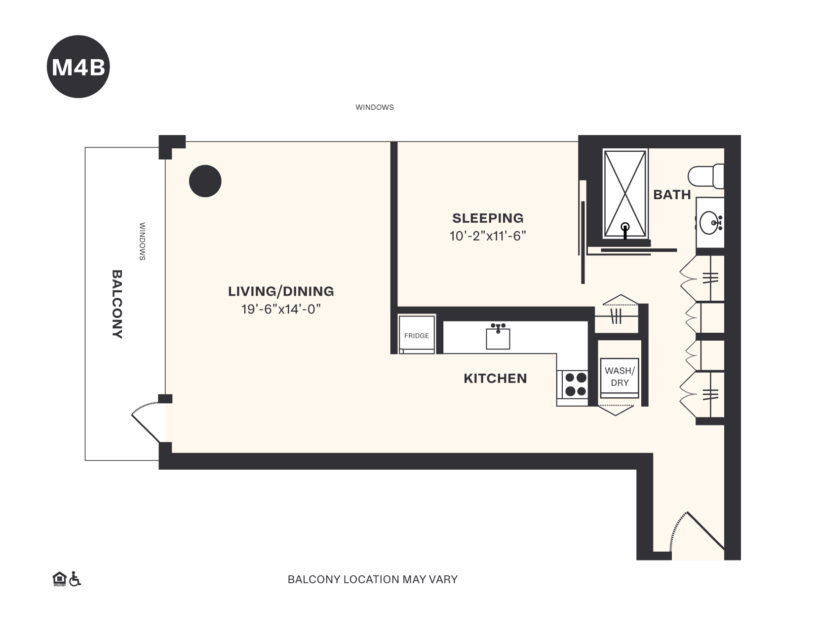 M4B 1 Bed Apartment Dallas Urby