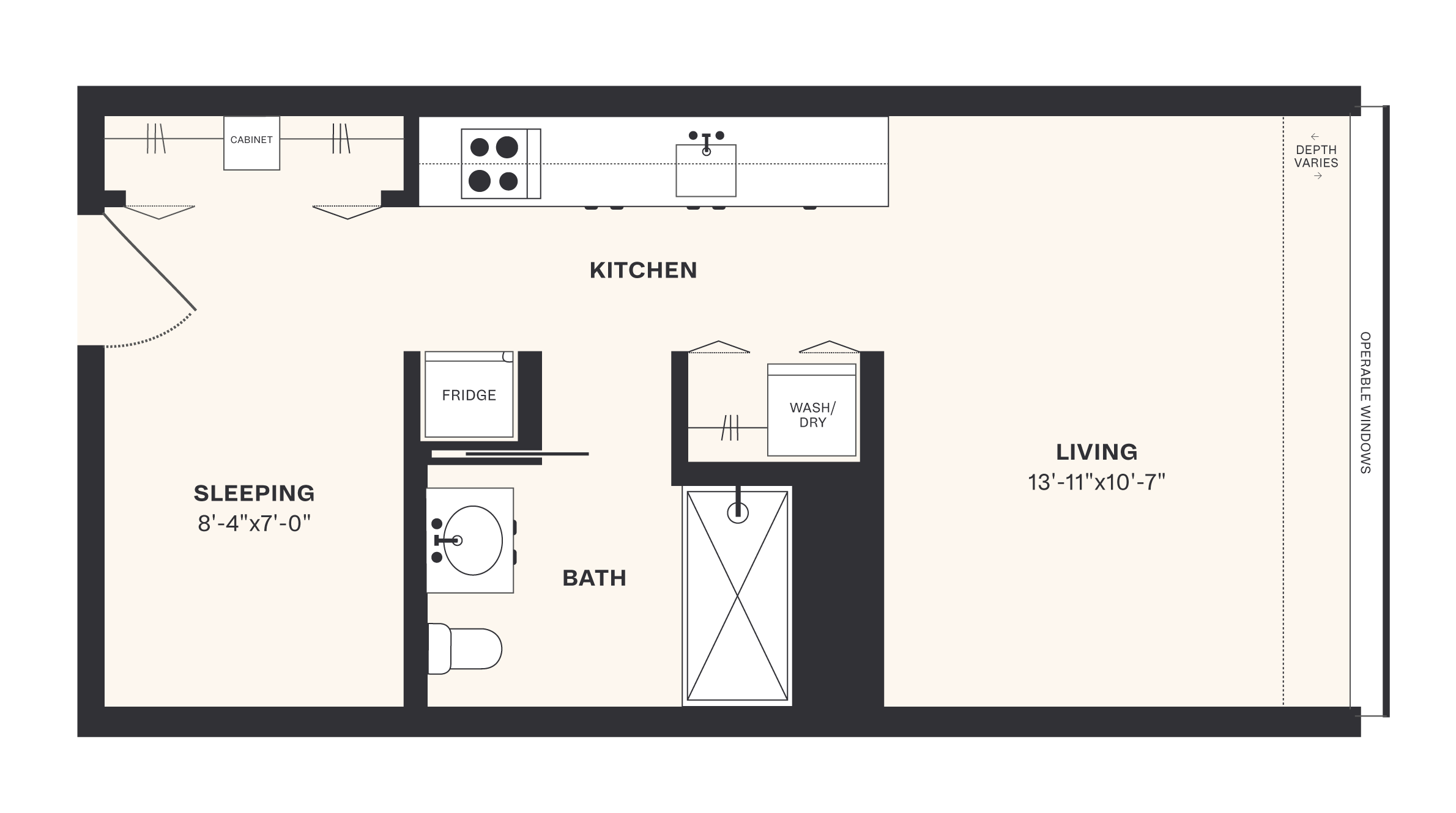 Studio Apartments at Harrison Urby for Rent Sunny S Unit with