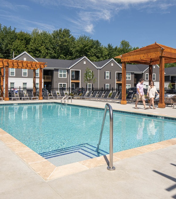 Resort-style swimming pool