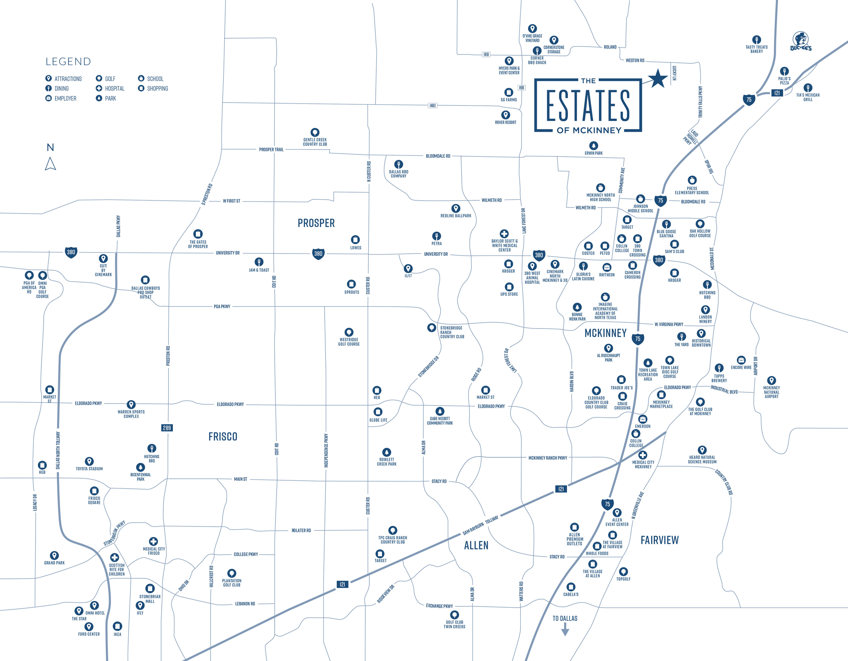 Estates of McKinney Community Map