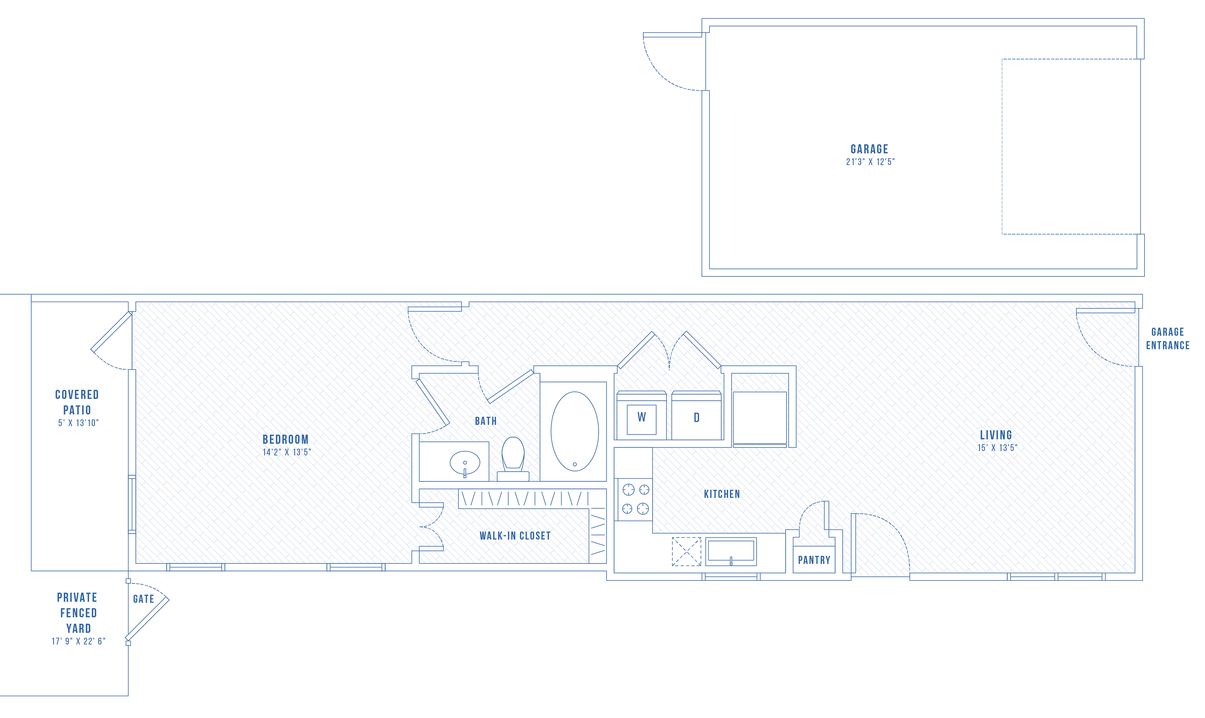A2Cobalt 1 Bed Apartment Mansions at Oak Point
