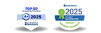 Award-winning management company badges showcasing top-rated resident satisfaction for 2025.