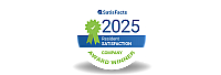 2025 SatisFacts award badge for outstanding resident satisfaction, showcasing excellence and community recognition.