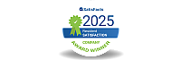 2025 award-winning resident satisfaction badge from SatisFacts, highlighting exceptional company performance.